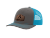 Charcoal | Neon Blue Richardson 112 Split Color
