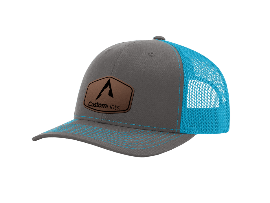 Charcoal | Neon Blue Richardson 112 Split Color