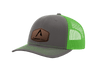 Charcoal | Neon Green Richardson 112 Split Color