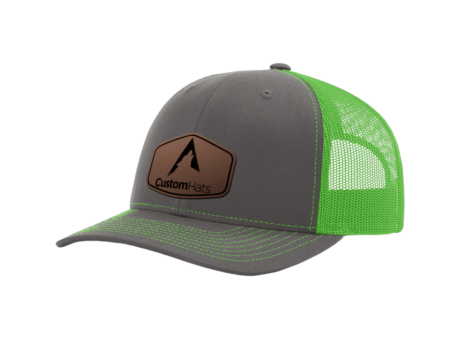 Charcoal | Neon Green Richardson 112 Split Color