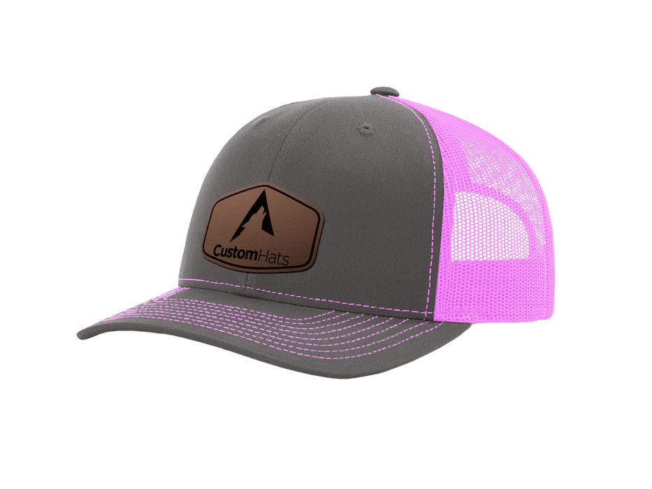 Charcoal | Neon Pink Richardson 112 Split Color