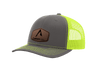 Charcoal | Neon Yellow Richardson 112 Split Color