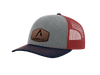 Heather Gray | Cardinal | Navy Richardson 112 Tri Color