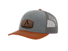 Heather Gray | Charcoal | Dark Orange Richardson 112 Tri Color