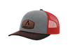 Heather Gray | Red | Black Richardson 112 Tri Color