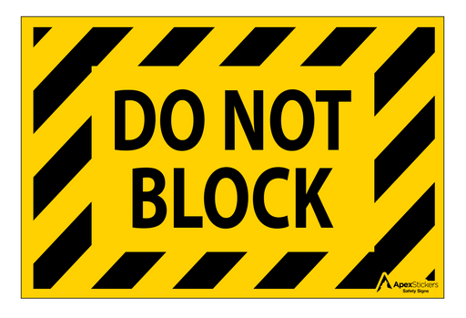 Do Not Sign Sticker Safety Signs — Apex Stickers LLC